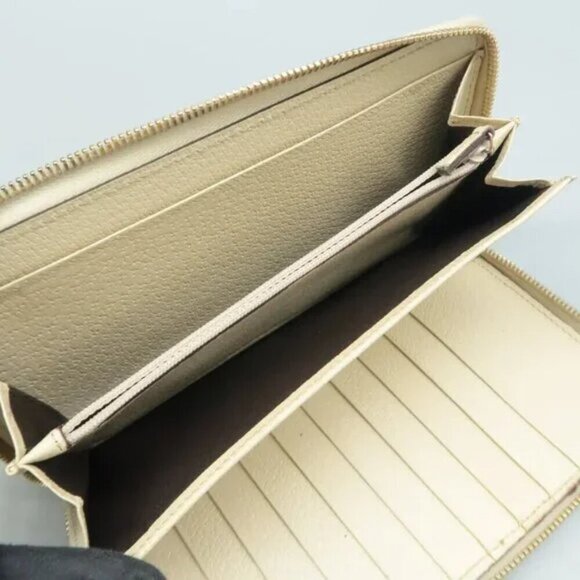 100% Authentic GUCCI Brown GG Cloth Wallet 323-091824 - Picture 9 of 12